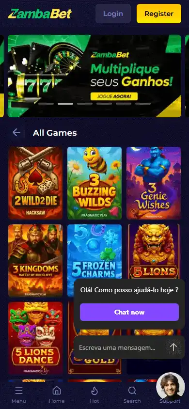 Zamba.bet Casino screenshot 4