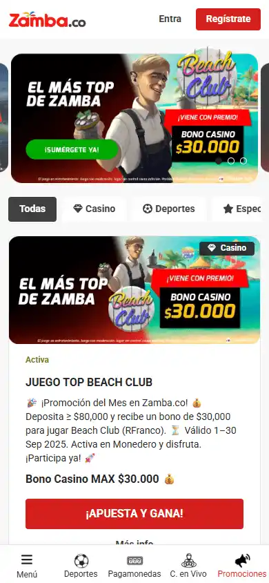 Zamba Casino screenshot 7