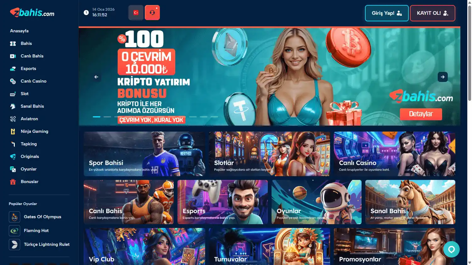 Zbahis Casino screenshot 1