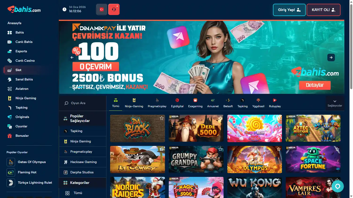 Zbahis Casino screenshot 2