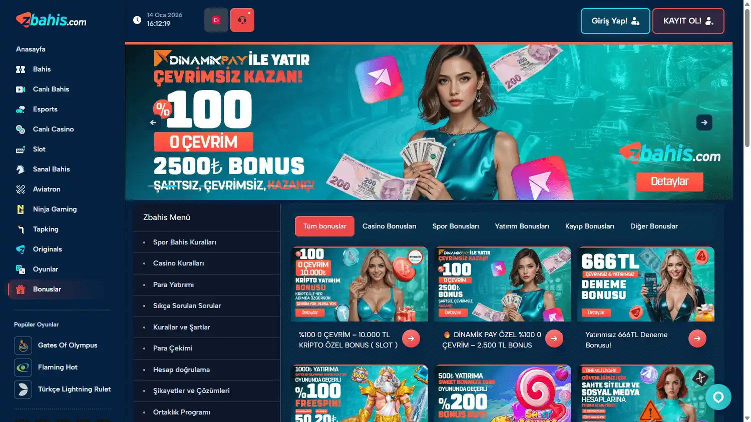 Zbahis Casino screenshot 3