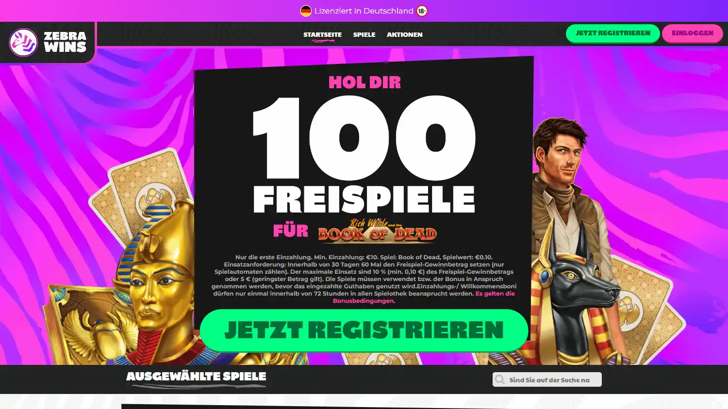 Zebra Wins Casino screenshot 1