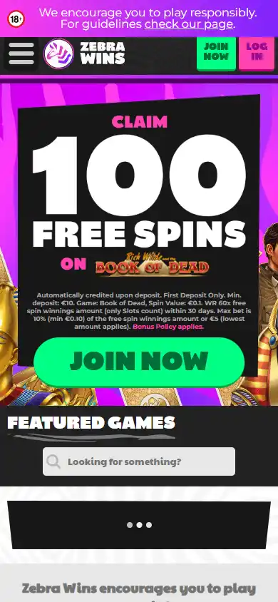 Zebra Wins Casino screenshot 5