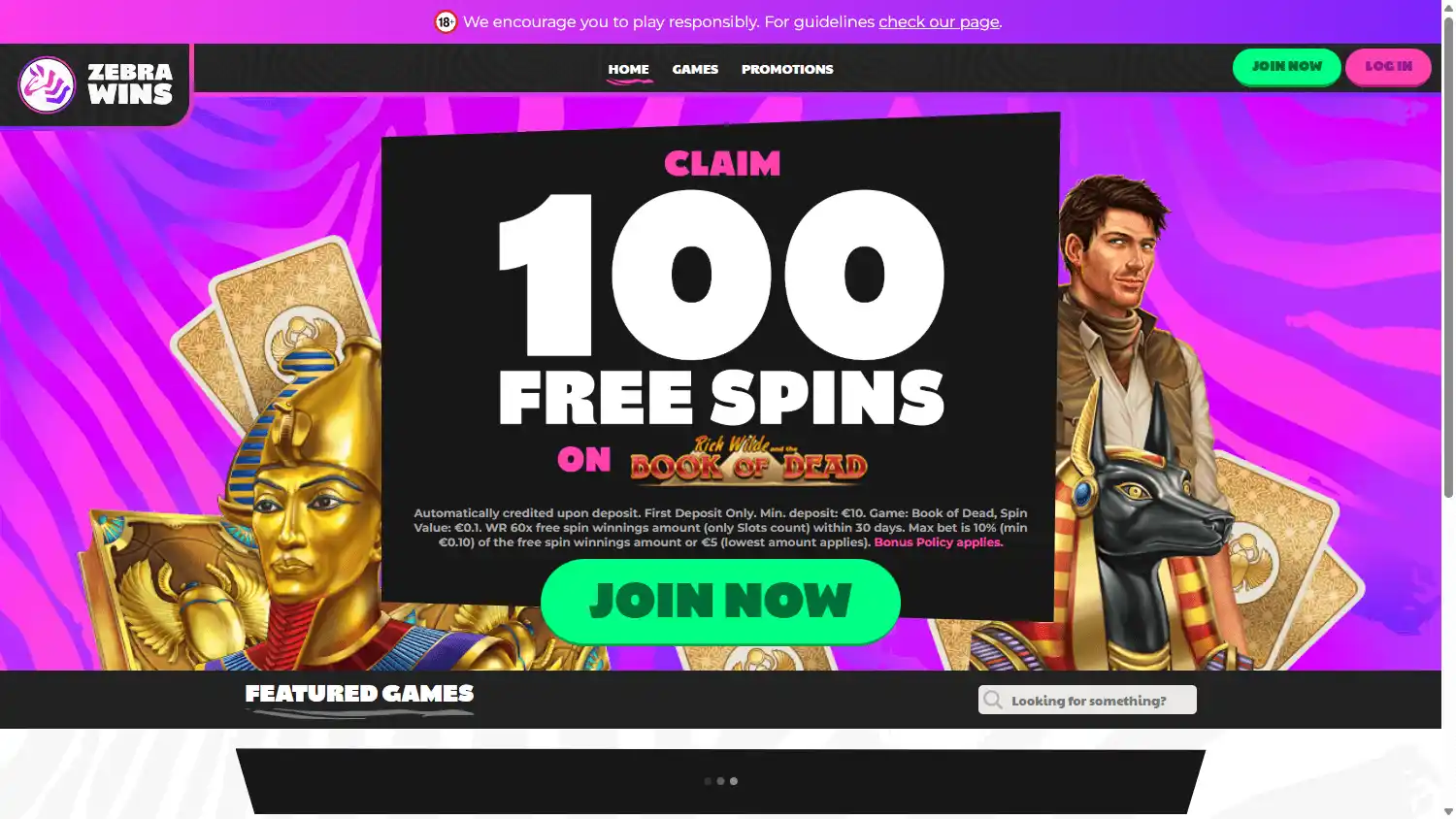Zebra Wins Casino screenshot 2