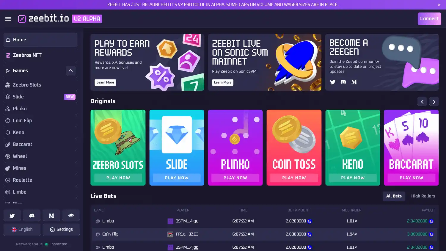 Zeebit Casino screenshot 1