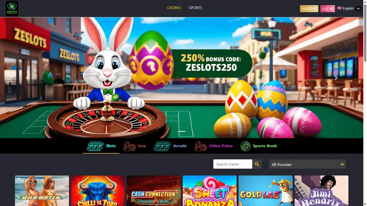 ZeSlots Casino screenshot 1