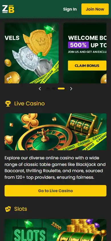 Zessbet Casino screenshot 4