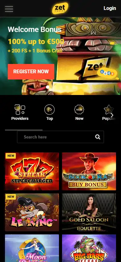 ZetCasino screenshot 5