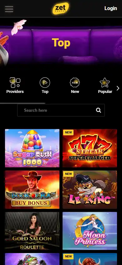 ZetCasino screenshot 6