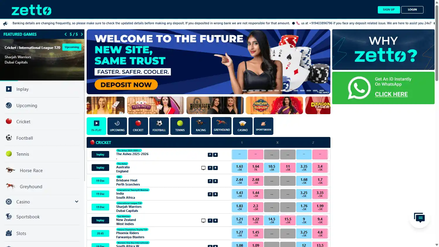 Zetto Casino screenshot 1