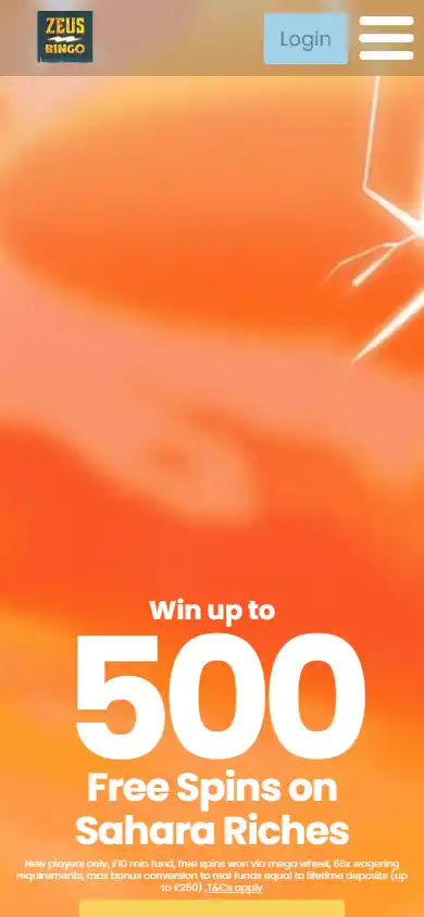 Zeus Bingo Casino IE screenshot 5