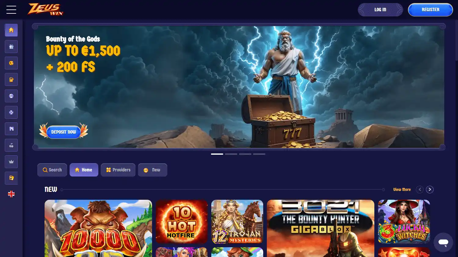 ZeusWin Casino screenshot 1