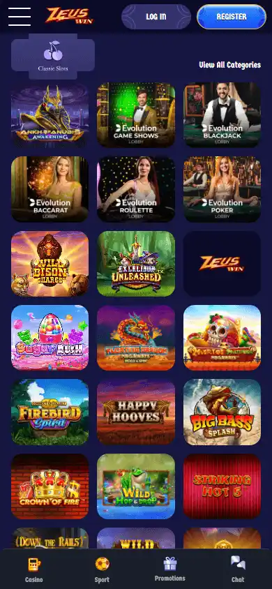ZeusWin Casino screenshot 5
