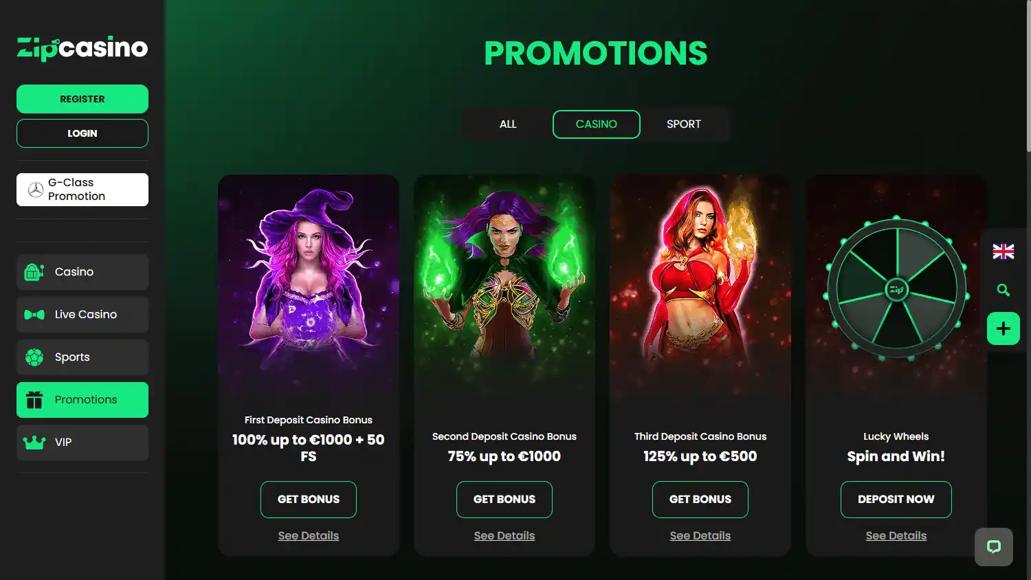 Zip Casino screenshot 3