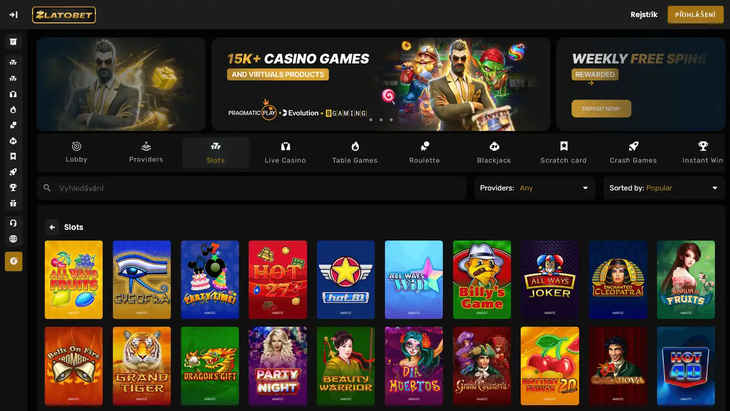 Zlatobet Casino screenshot 2