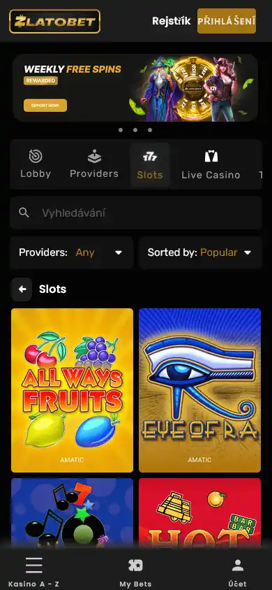 Zlatobet Casino screenshot 4