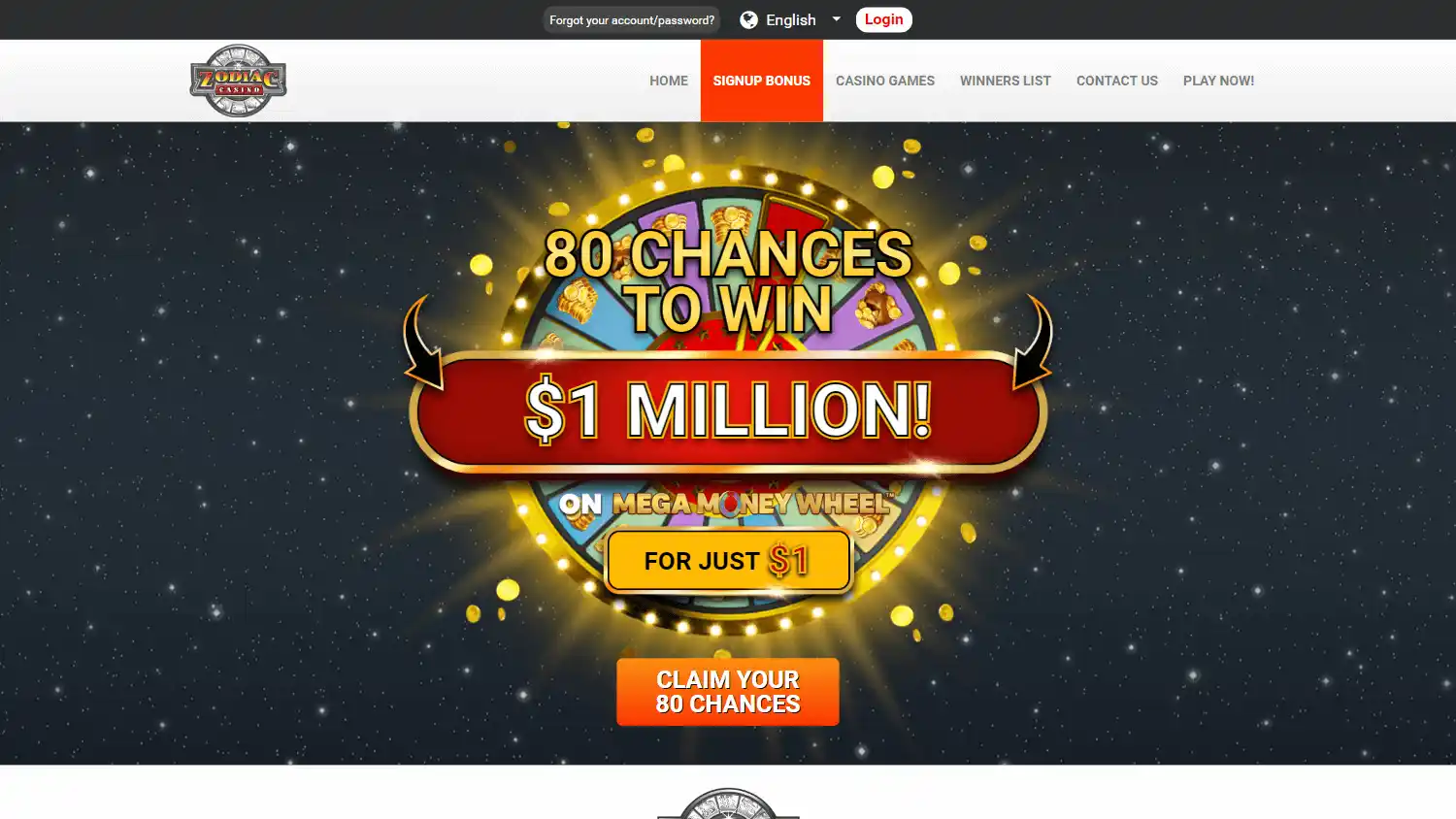 Zodiac Casino UK screenshot 3