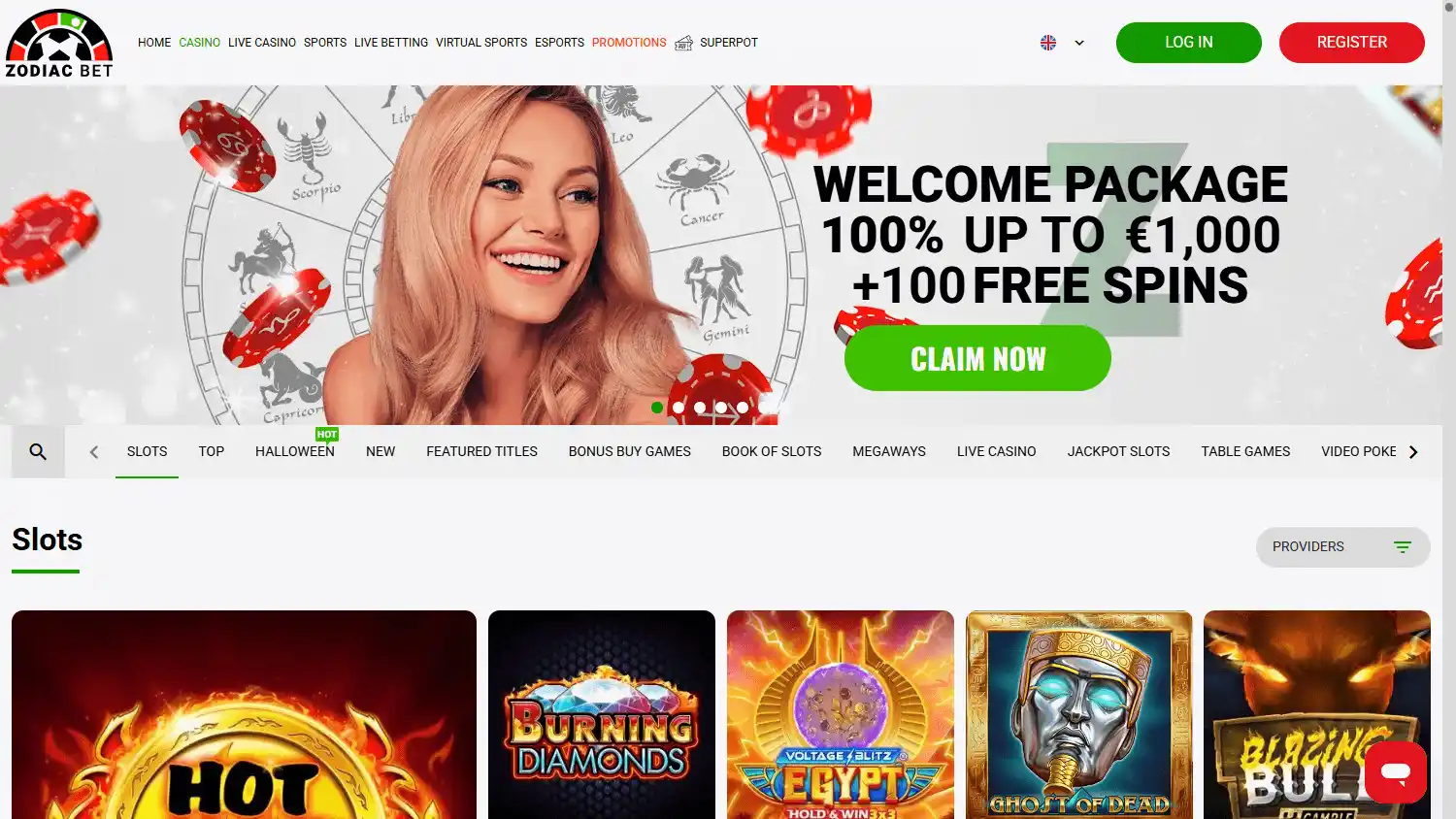 Zodiacbet Casino screenshot 2