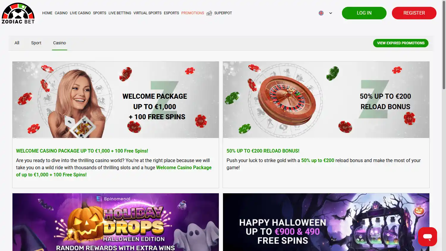 Zodiacbet Casino screenshot 3