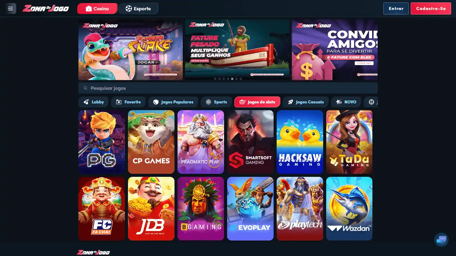 ZonaDeJogo Casino screenshot 2