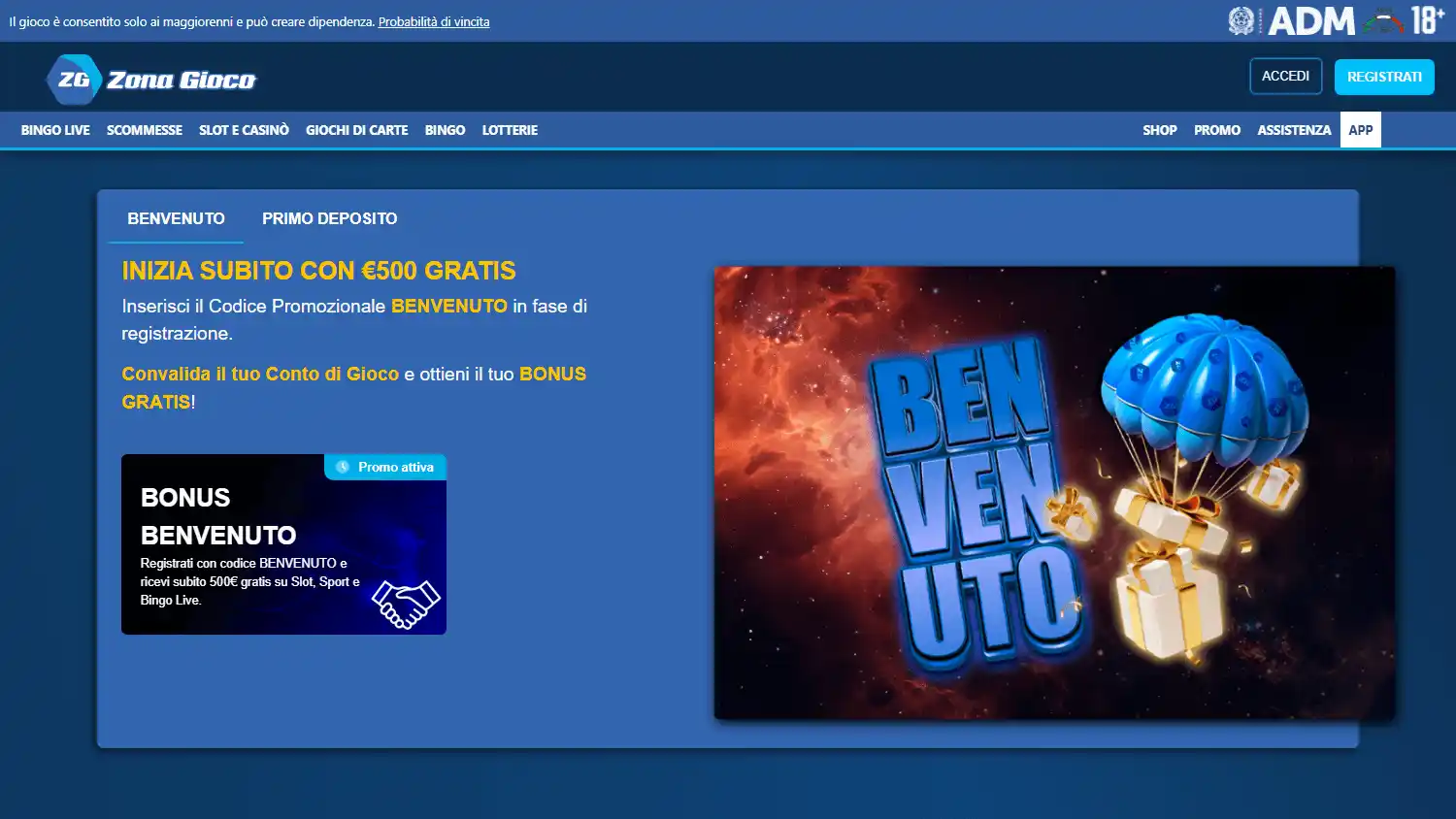 ZonaGioco Casino screenshot 2