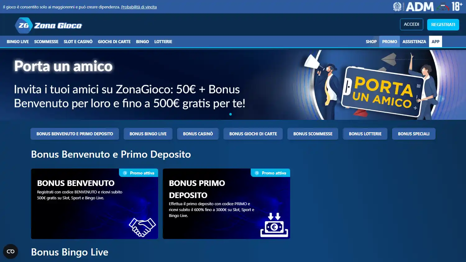ZonaGioco Casino screenshot 4