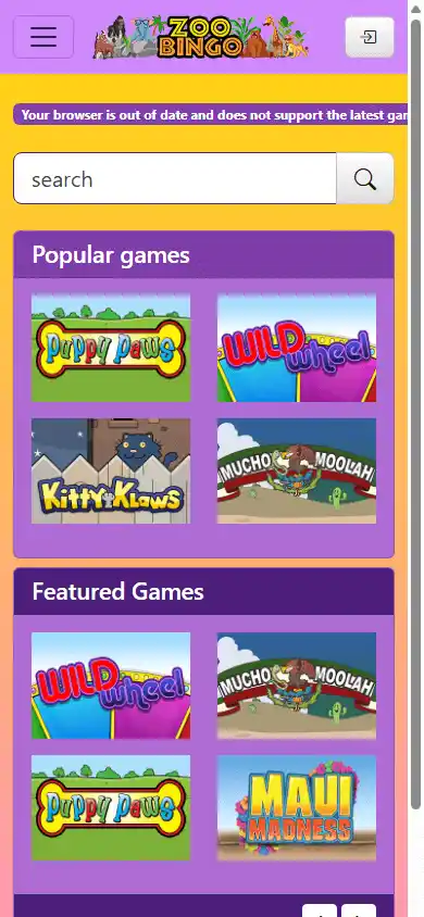ZooBingo Casino screenshot 4