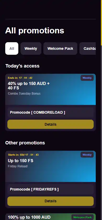 Zoome Casino screenshot 6